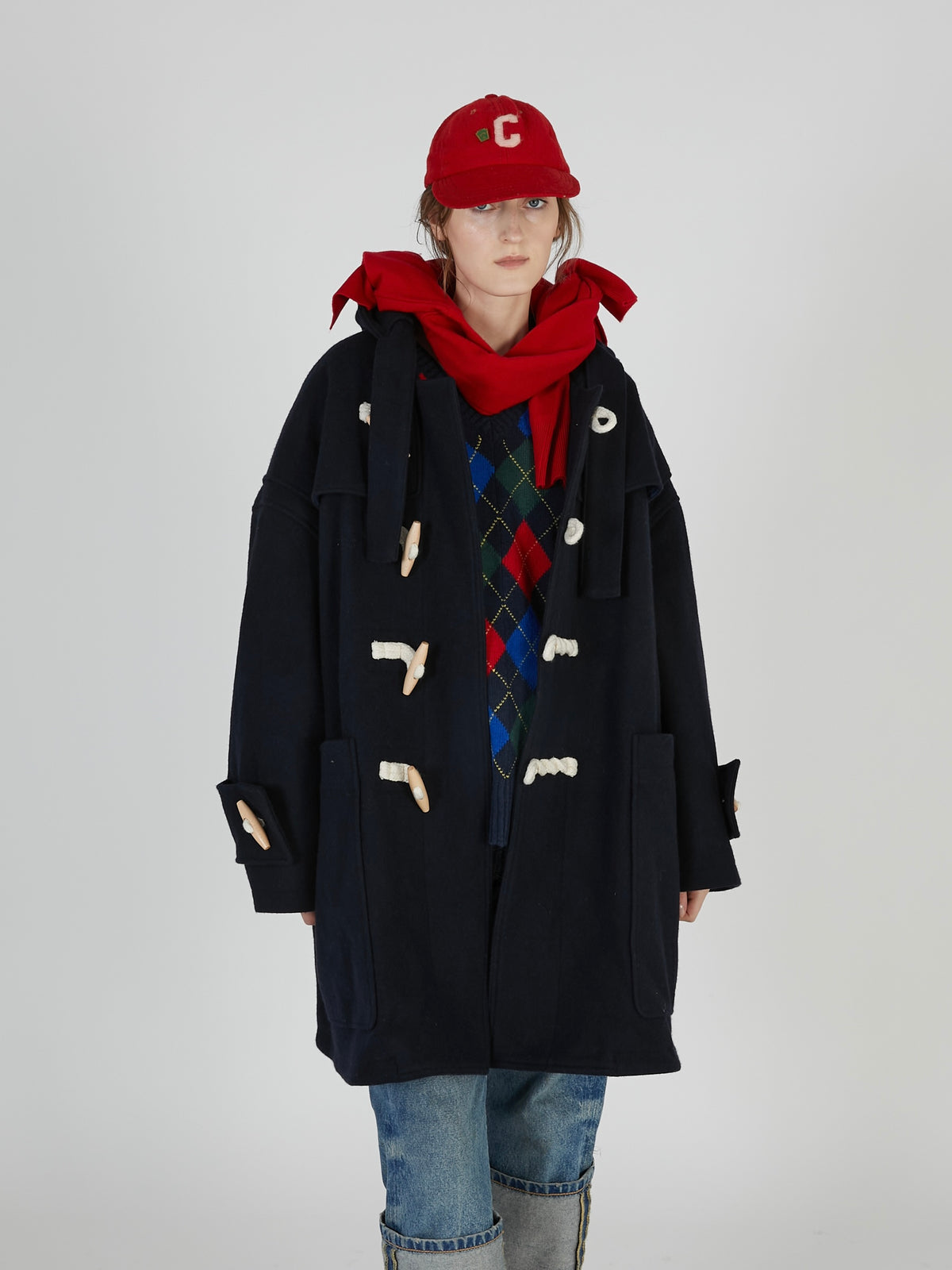 【griguri】monster duffle coat｜NAVY