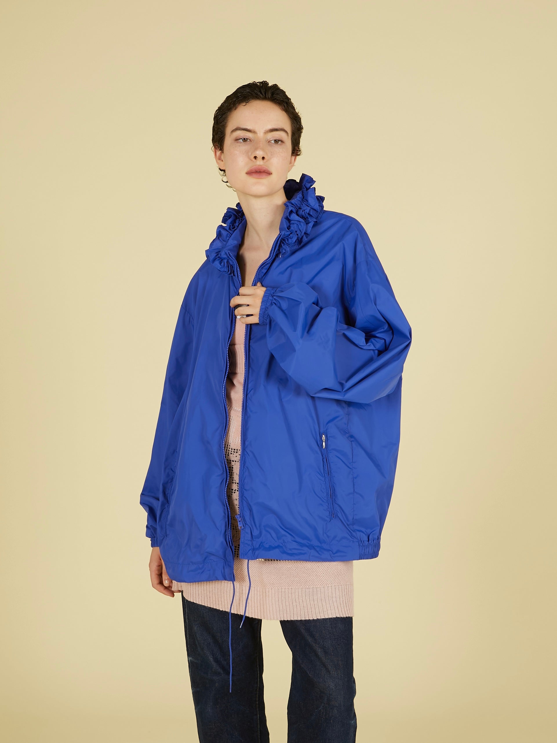 griguri】pocketable wind breaker｜BLUE