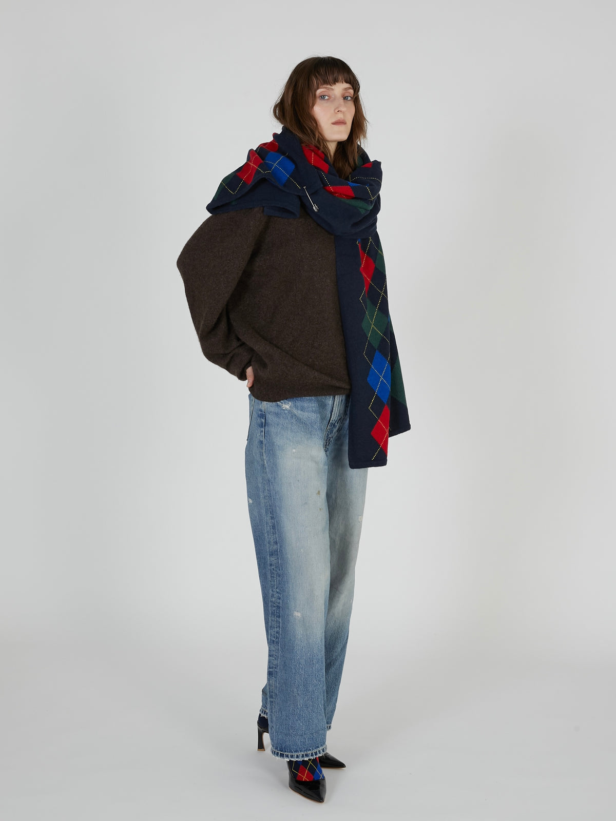 【griguri】argyle big stole｜MULTI