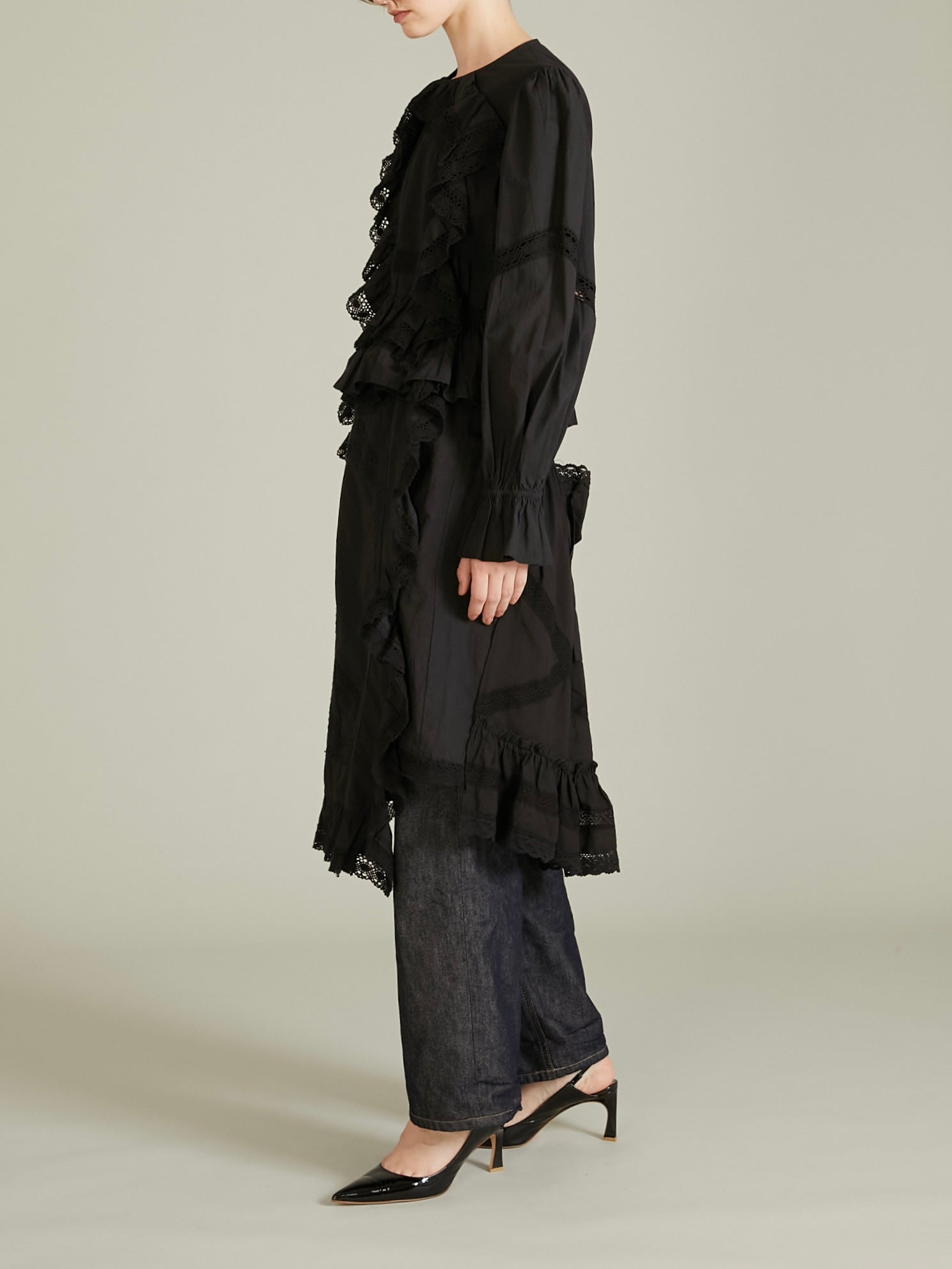 rebuild apron skirt｜BLACK