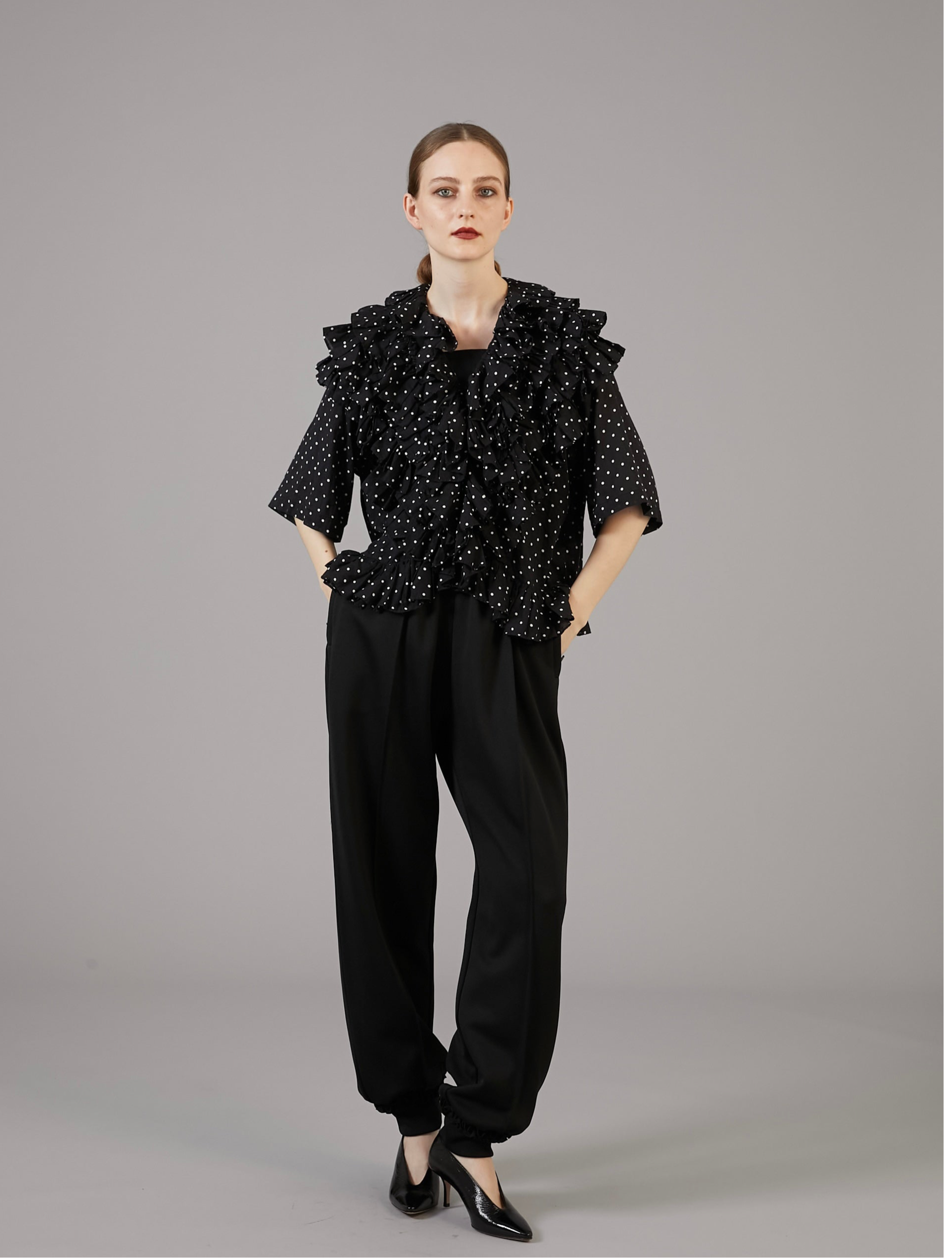 frill track pants