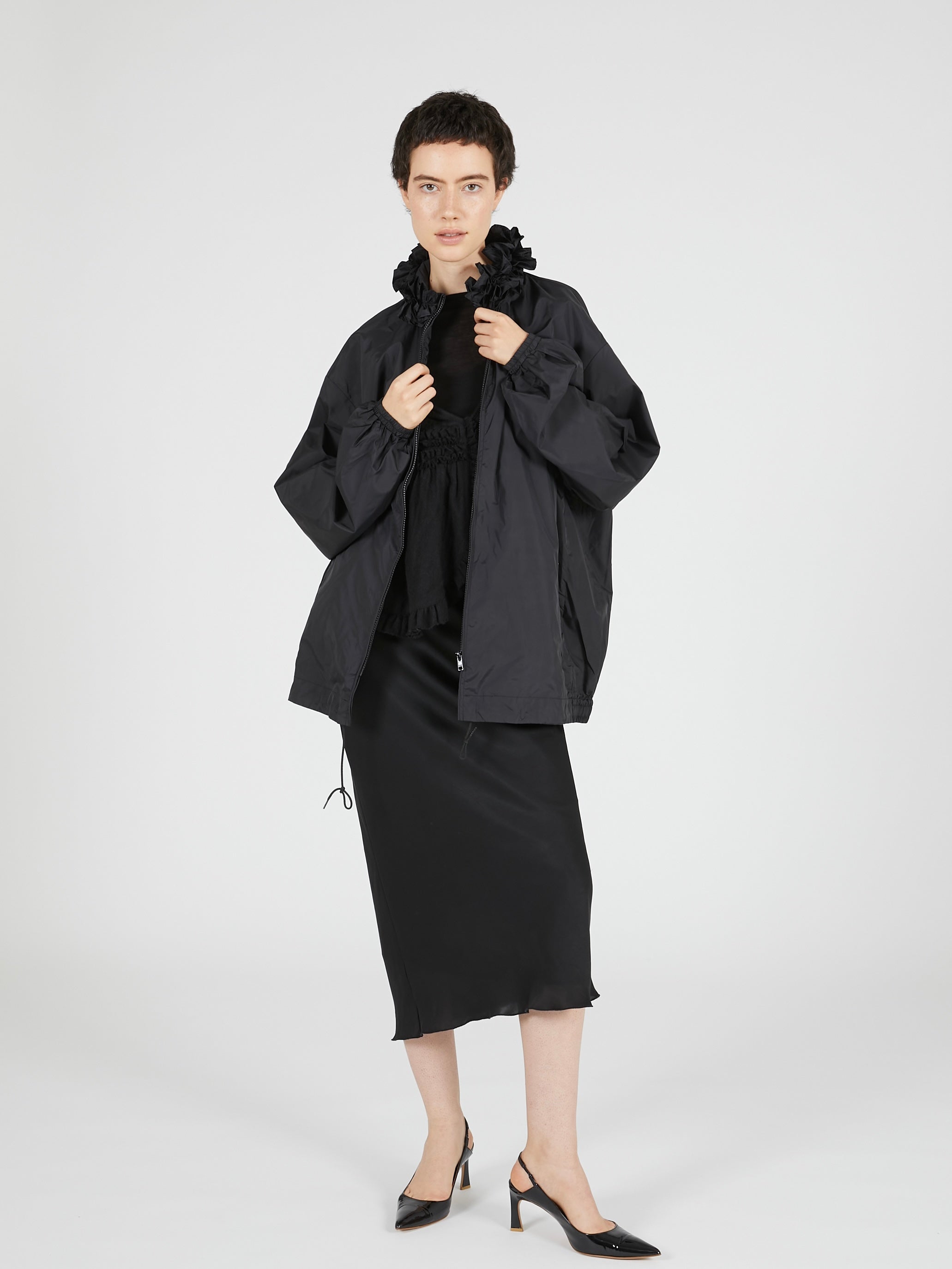 【griguri】pocketable wind breaker｜BLACK