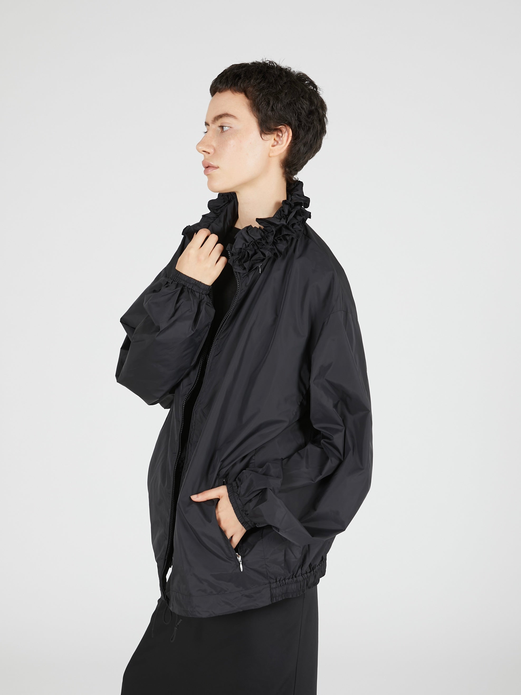 【griguri】pocketable wind breaker｜BLACK