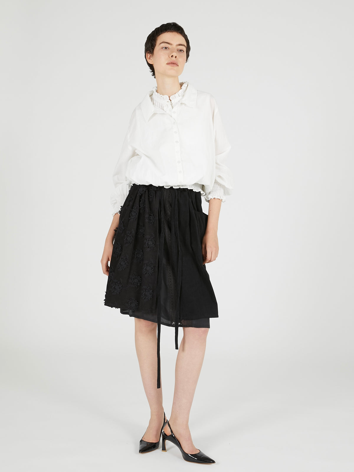 slow off blouse｜WHITE