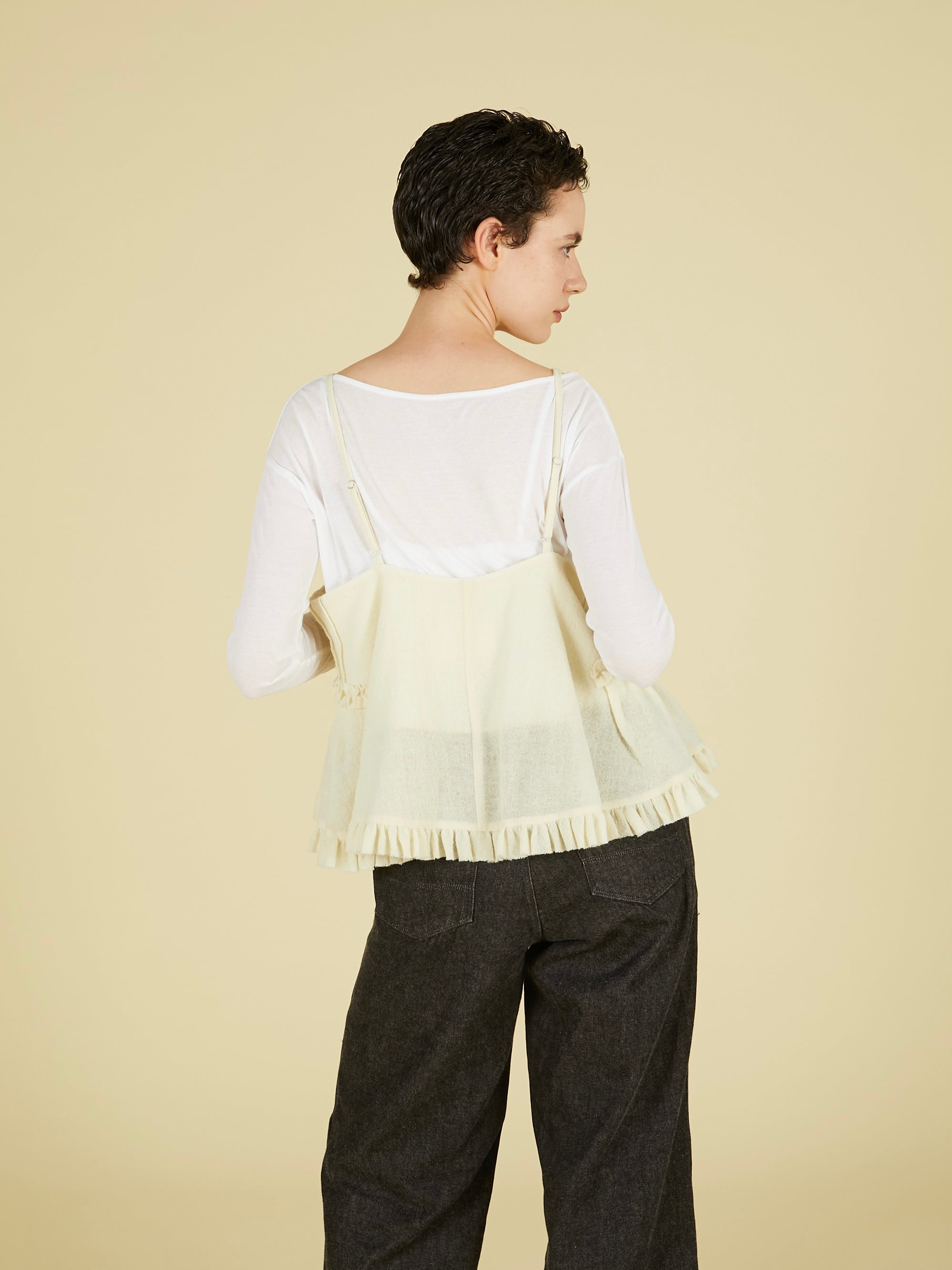 frill monster cami｜IVORY
