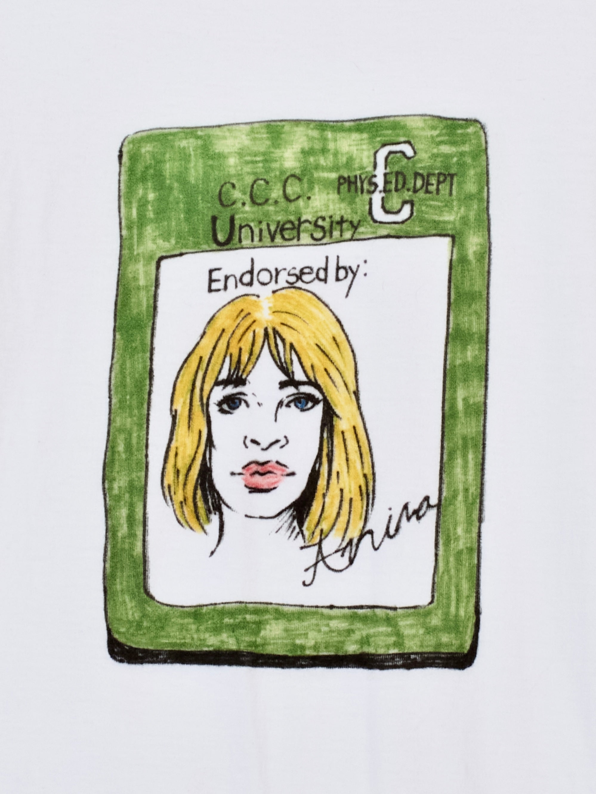 drawing print T shirts ｜GREEN