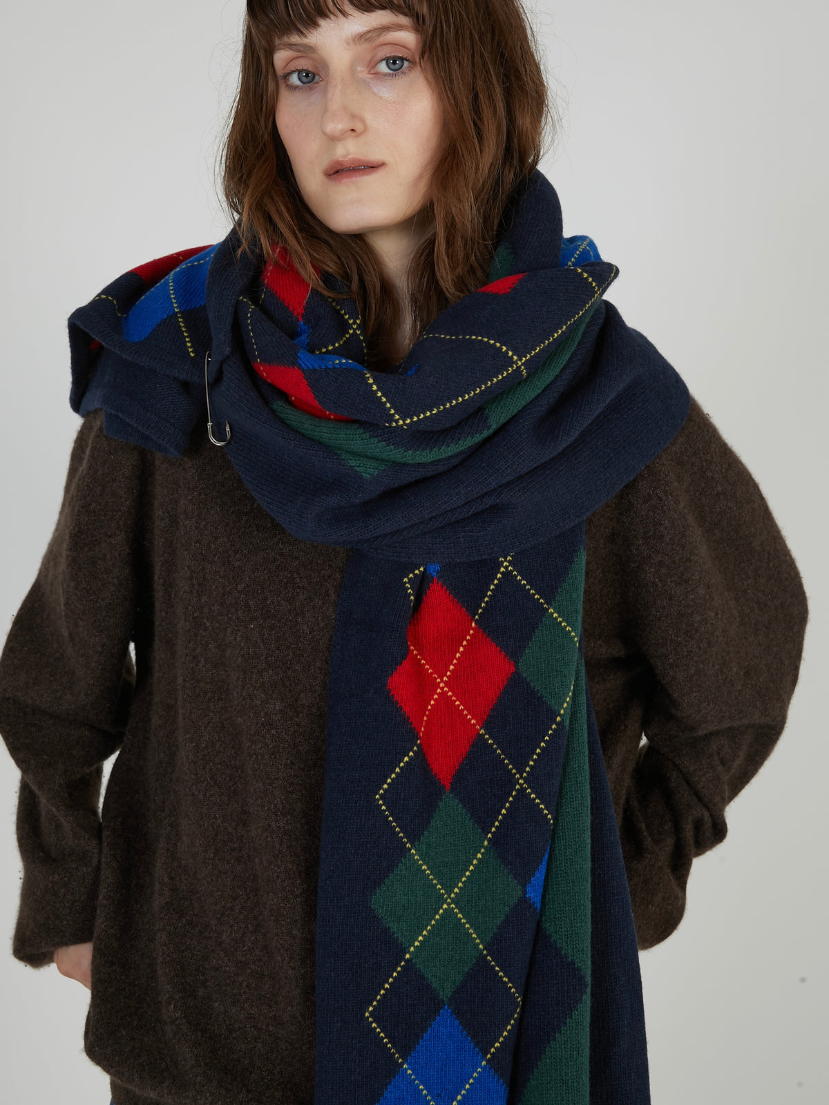 【griguri】argyle big stole｜MULTI