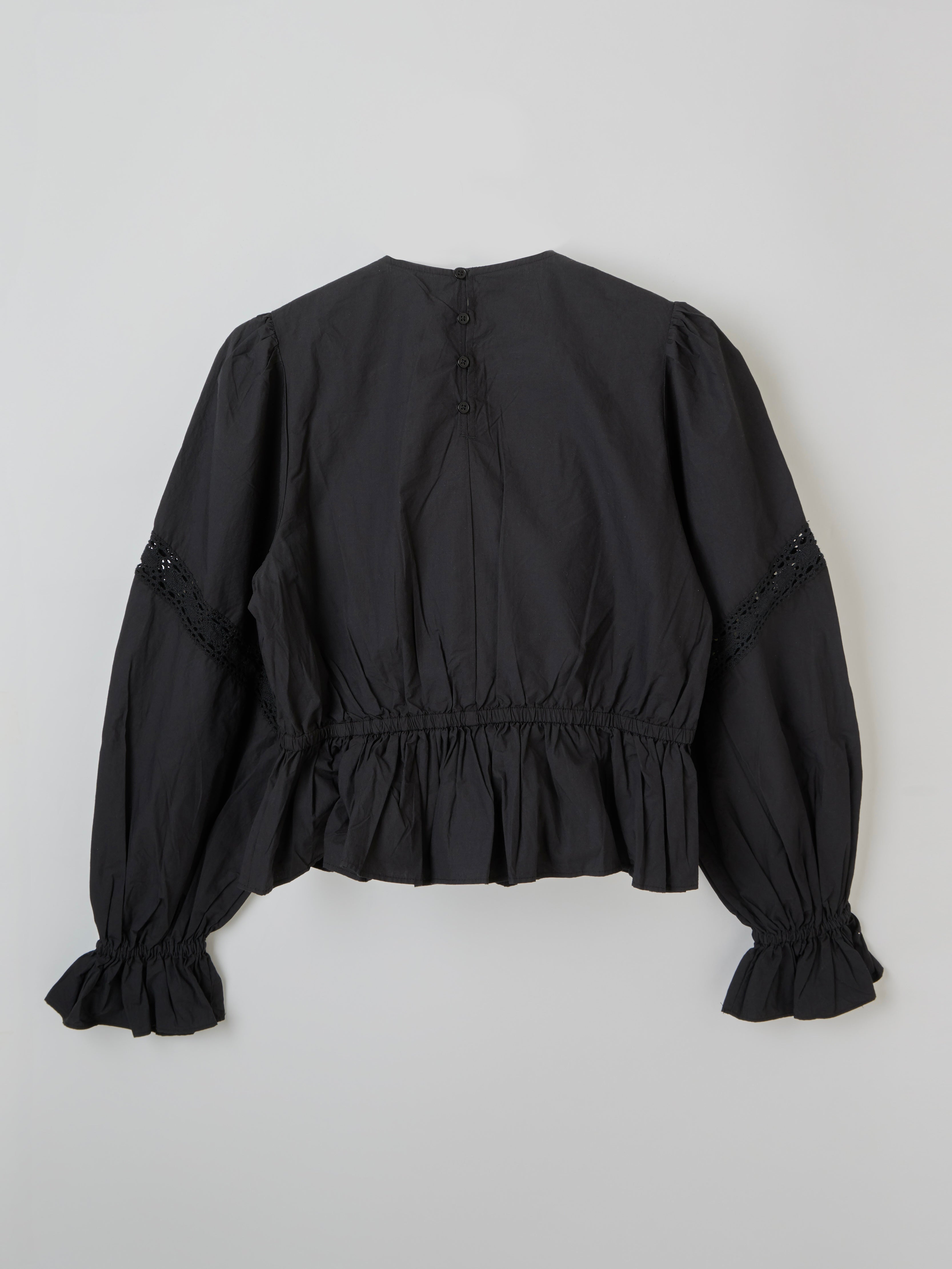 pillow case blouse｜BLACK