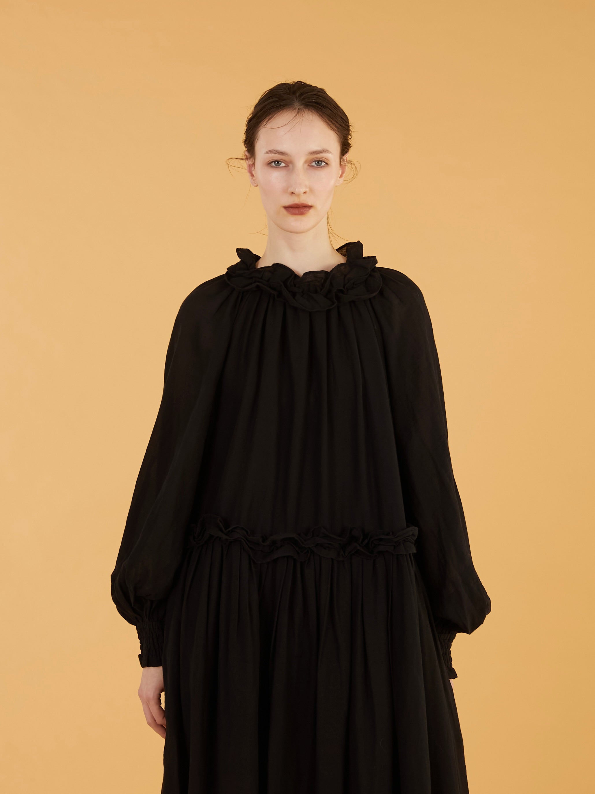 cotton frill coller onepiace｜BLACK