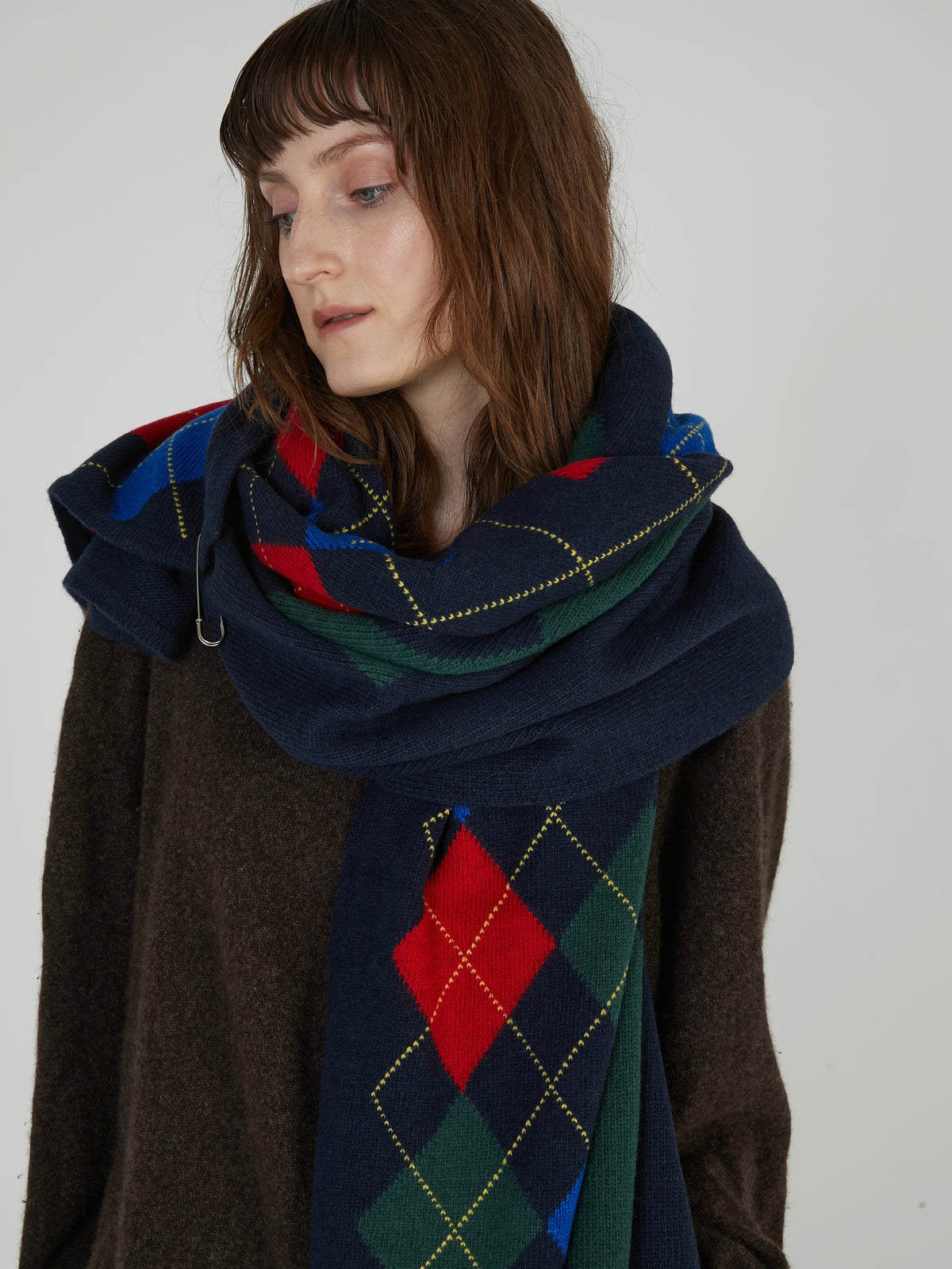【griguri】argyle big stole｜MULTI