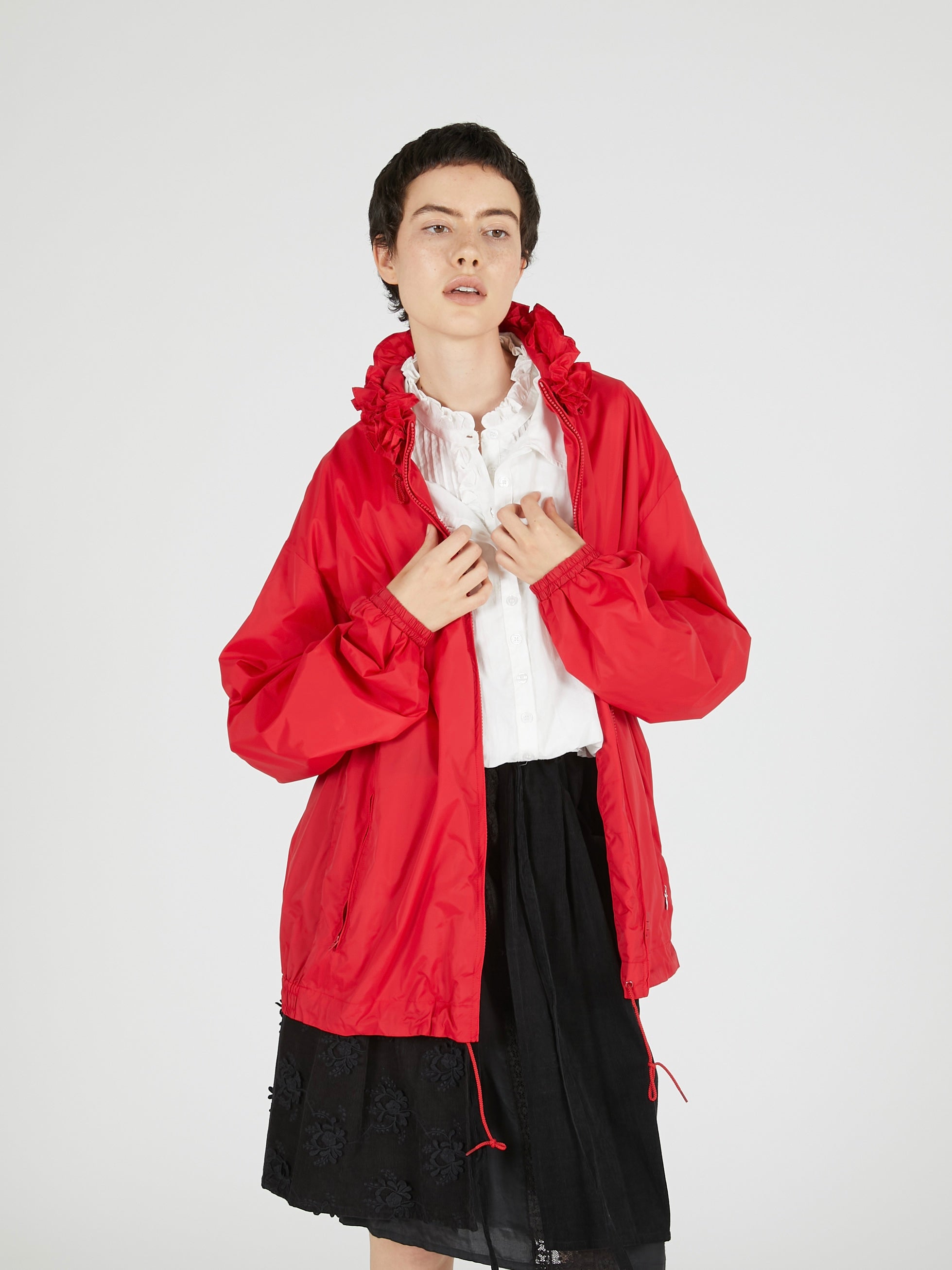griguri】pocketable wind breaker｜RED