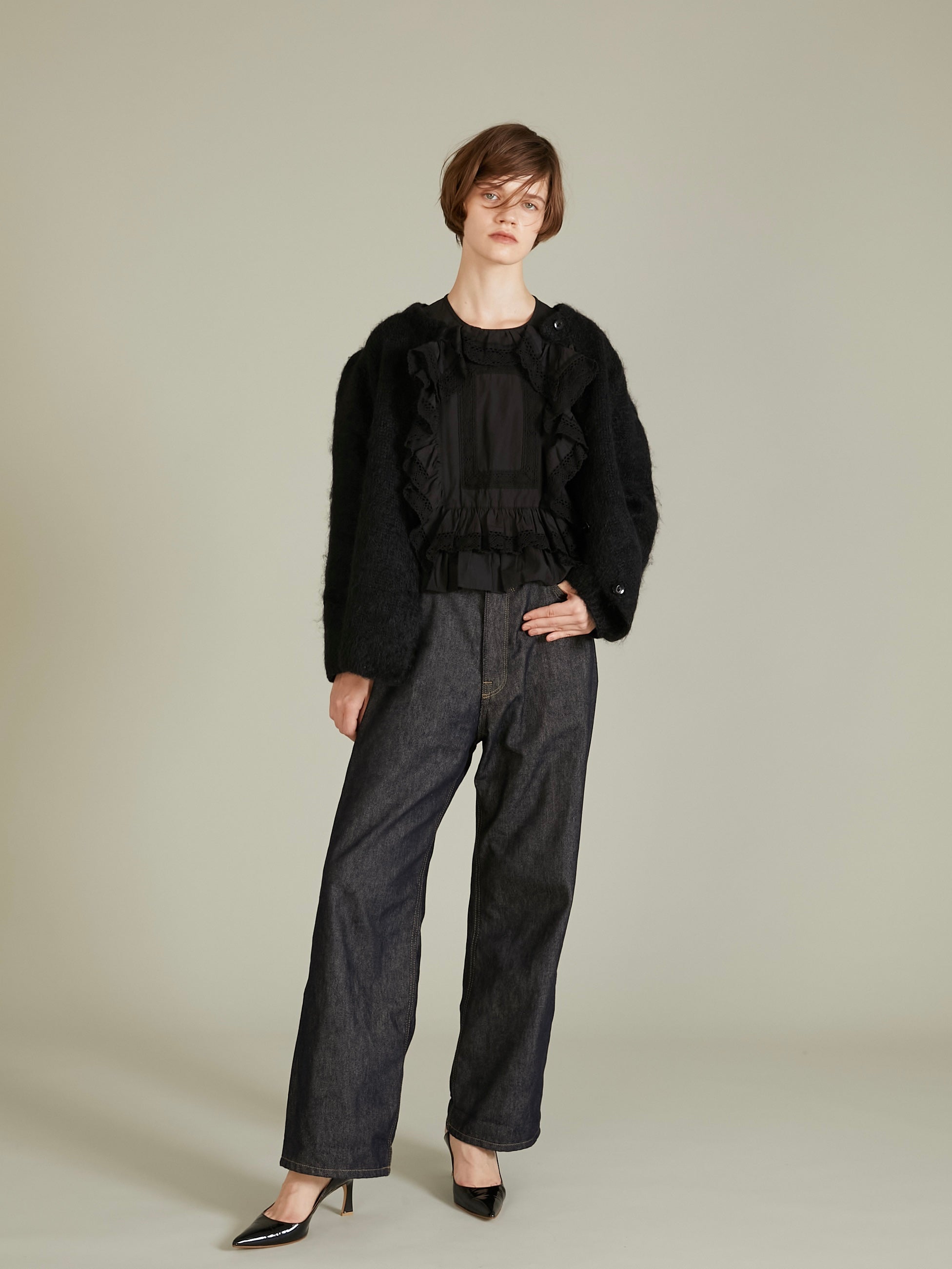pillow case blouse｜BLACK