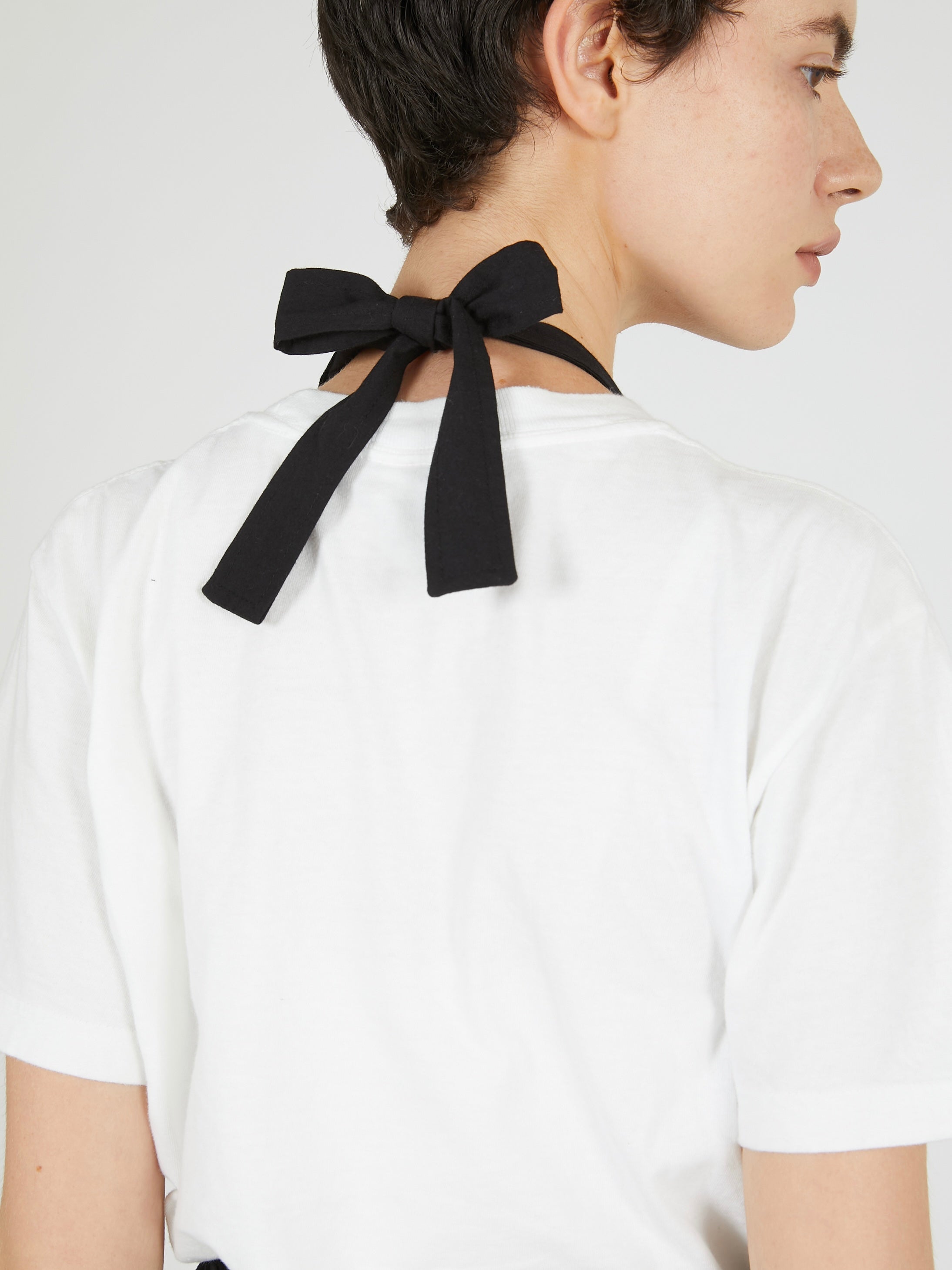 apron gilet blouse｜BLACK