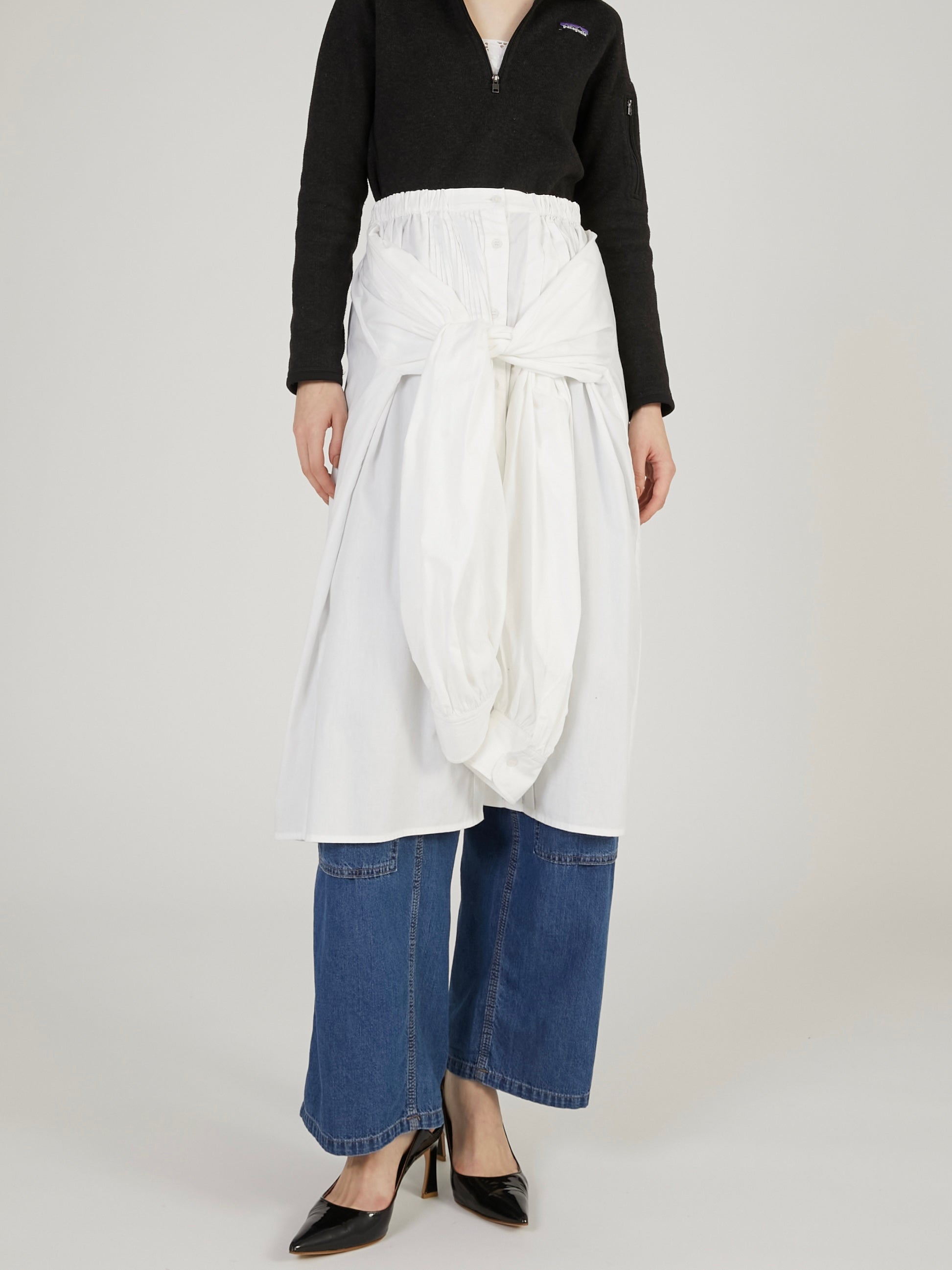 multiway grandpa shirts｜WHITE