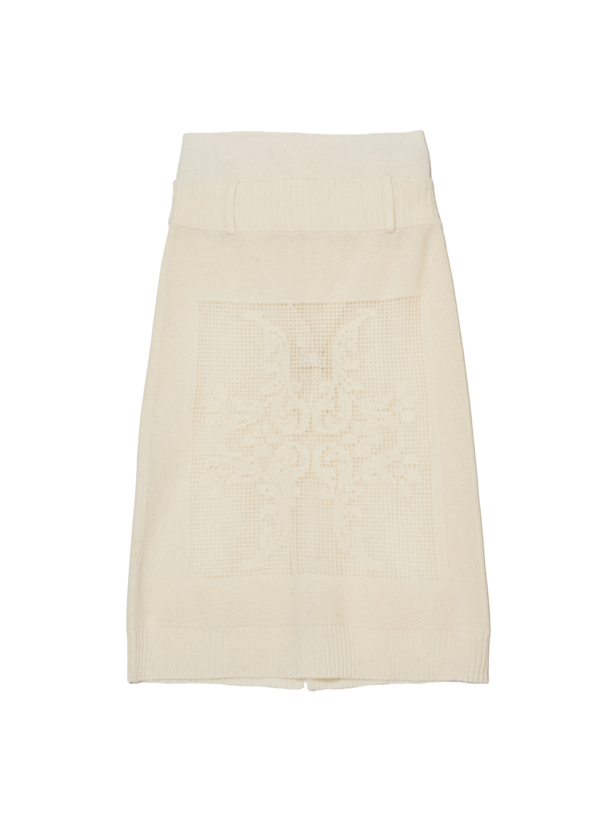 point tail 2way knit skirt｜IVORY