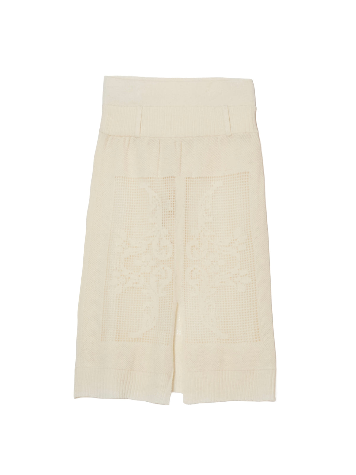 point tail 2way knit skirt｜IVORY