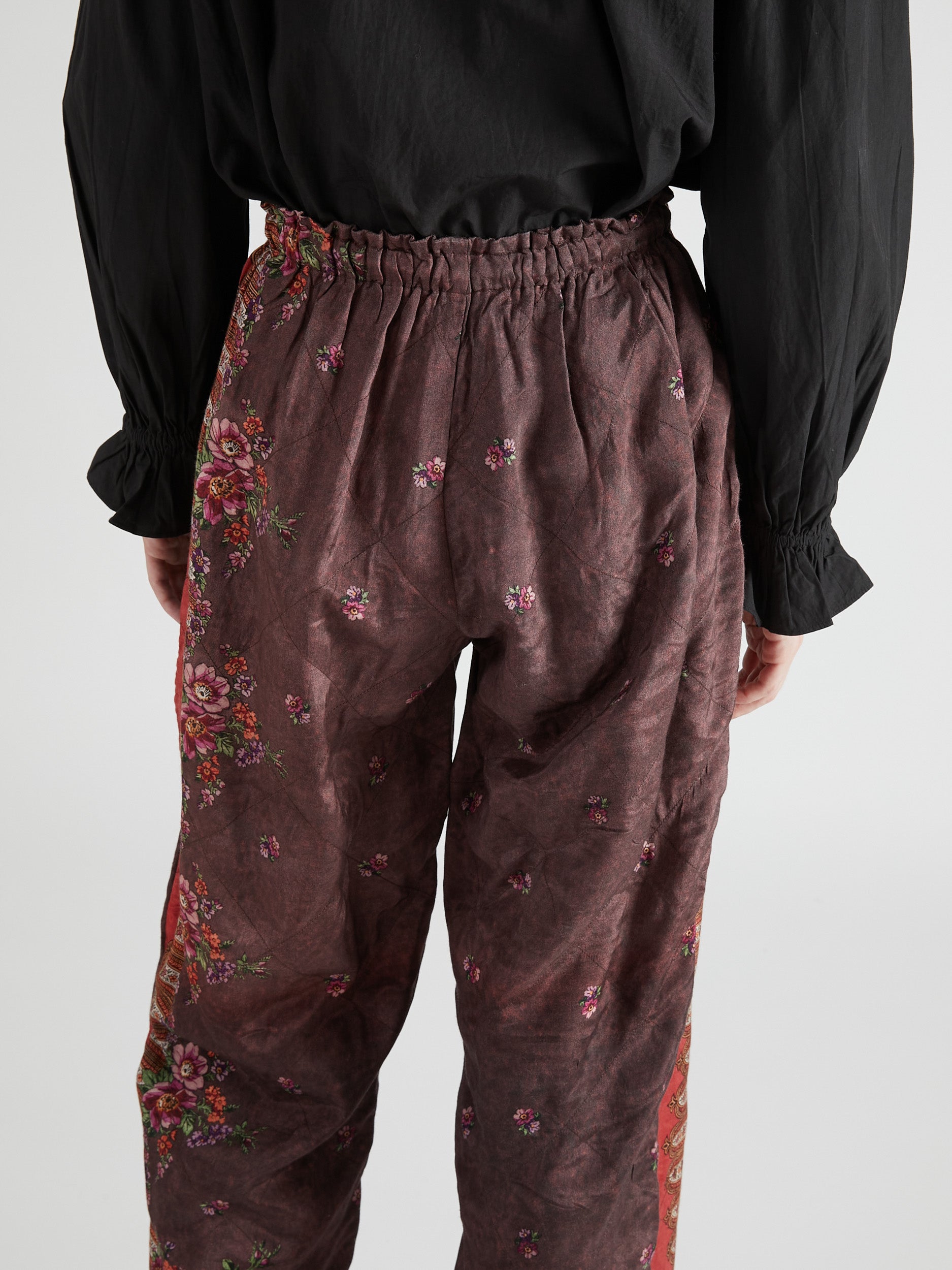 pattern quilt pants｜RED