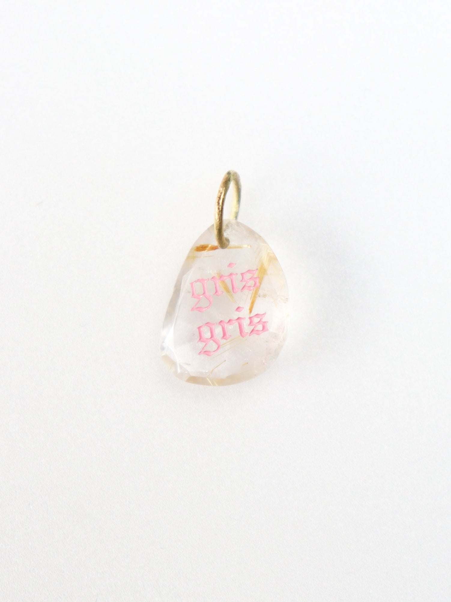 【ゴールデンルチルクオーツ】stones stone zoo ペンダントトップ｜PINK