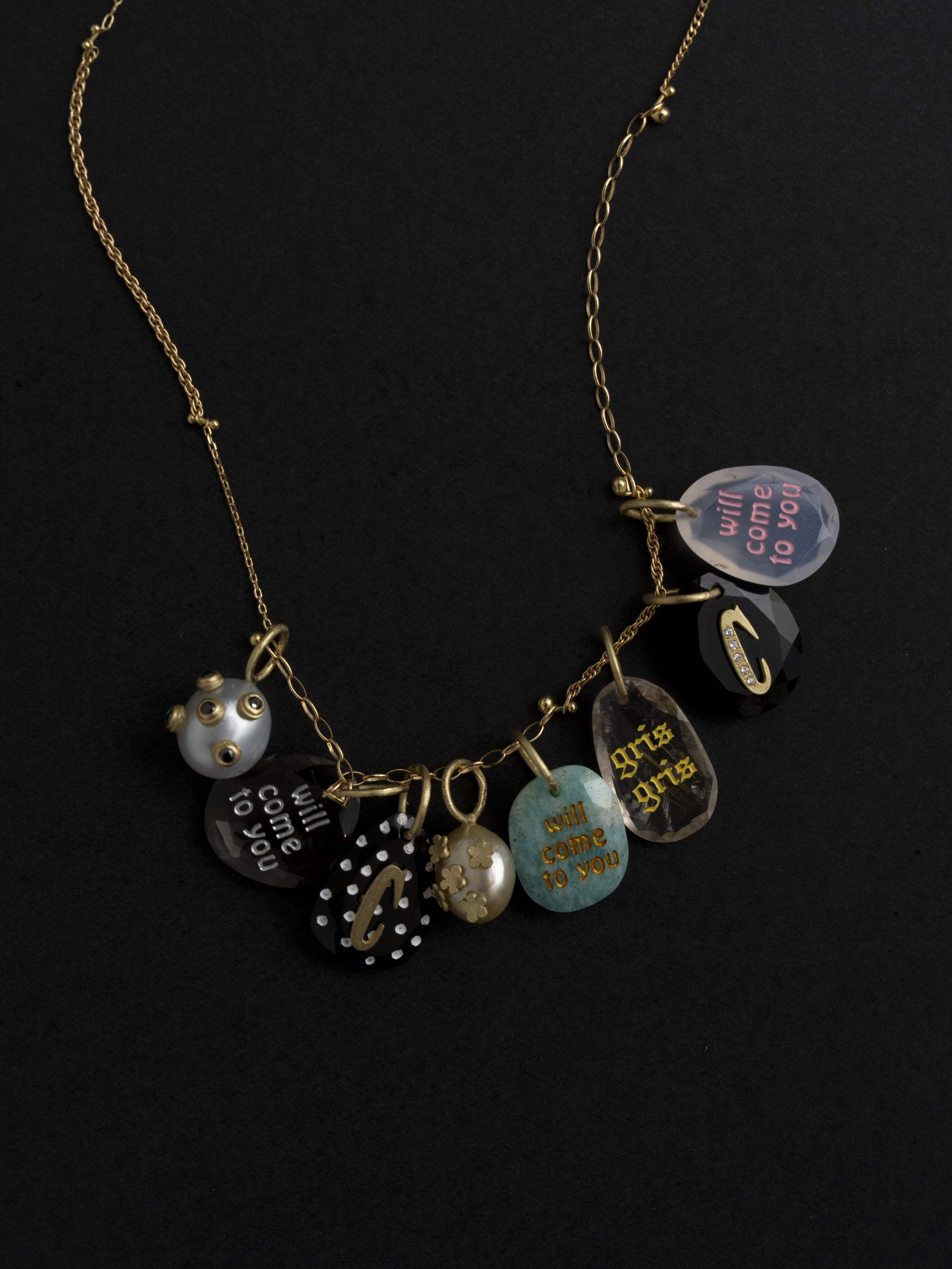 【 カルセドニー 】×stones stone zoo ペンダントトップ｜PINK