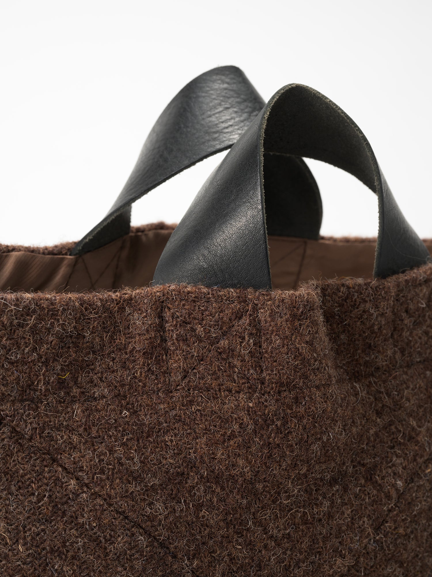 Harris Tweed bag(パッチワークあり)｜BROWN