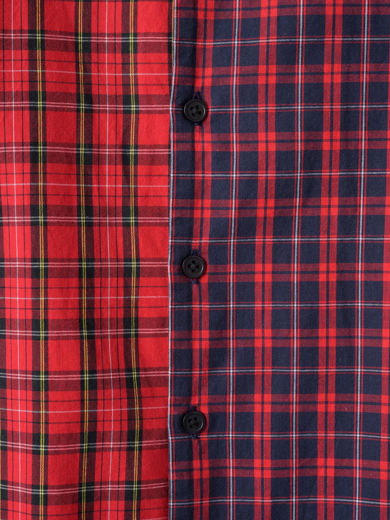 cotton frill collar check shirts ｜RED