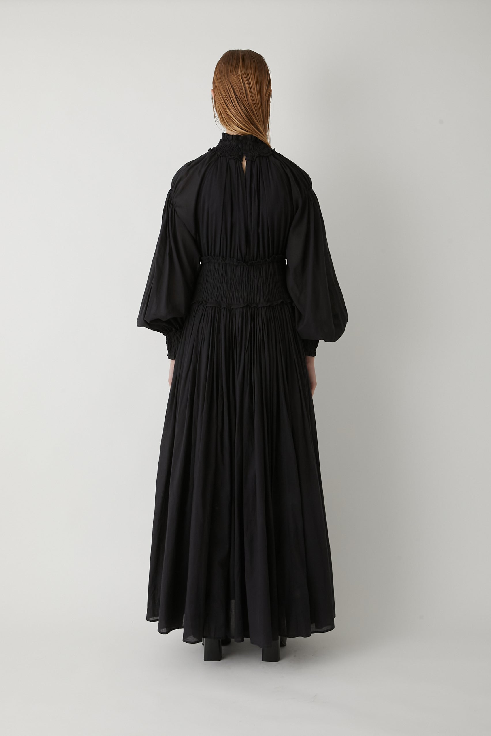 【SECRET SALE】cotton voil dress │ BLACK