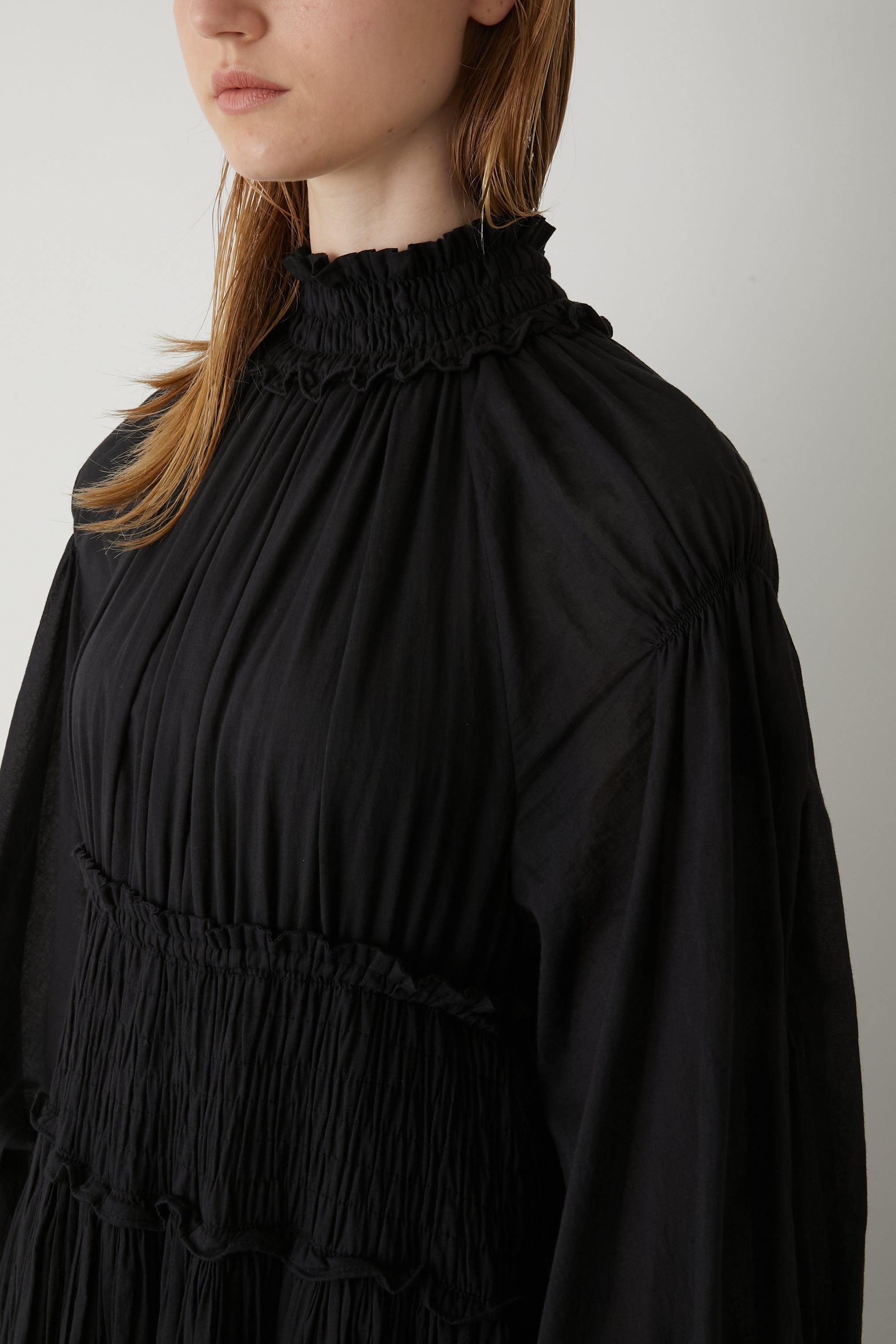 【SECRET SALE】cotton voil dress │ BLACK