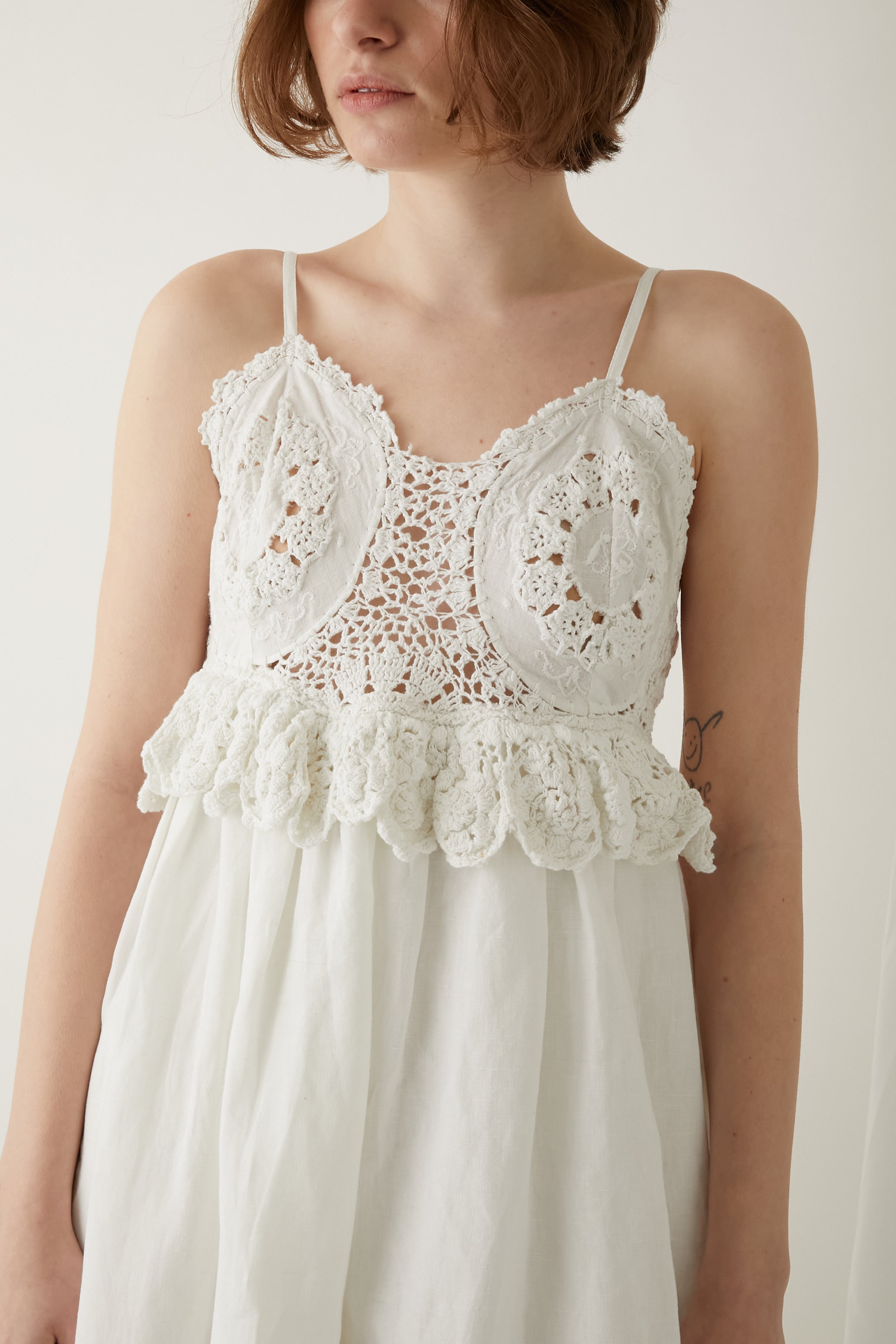 hand crochet dress │ WHITE