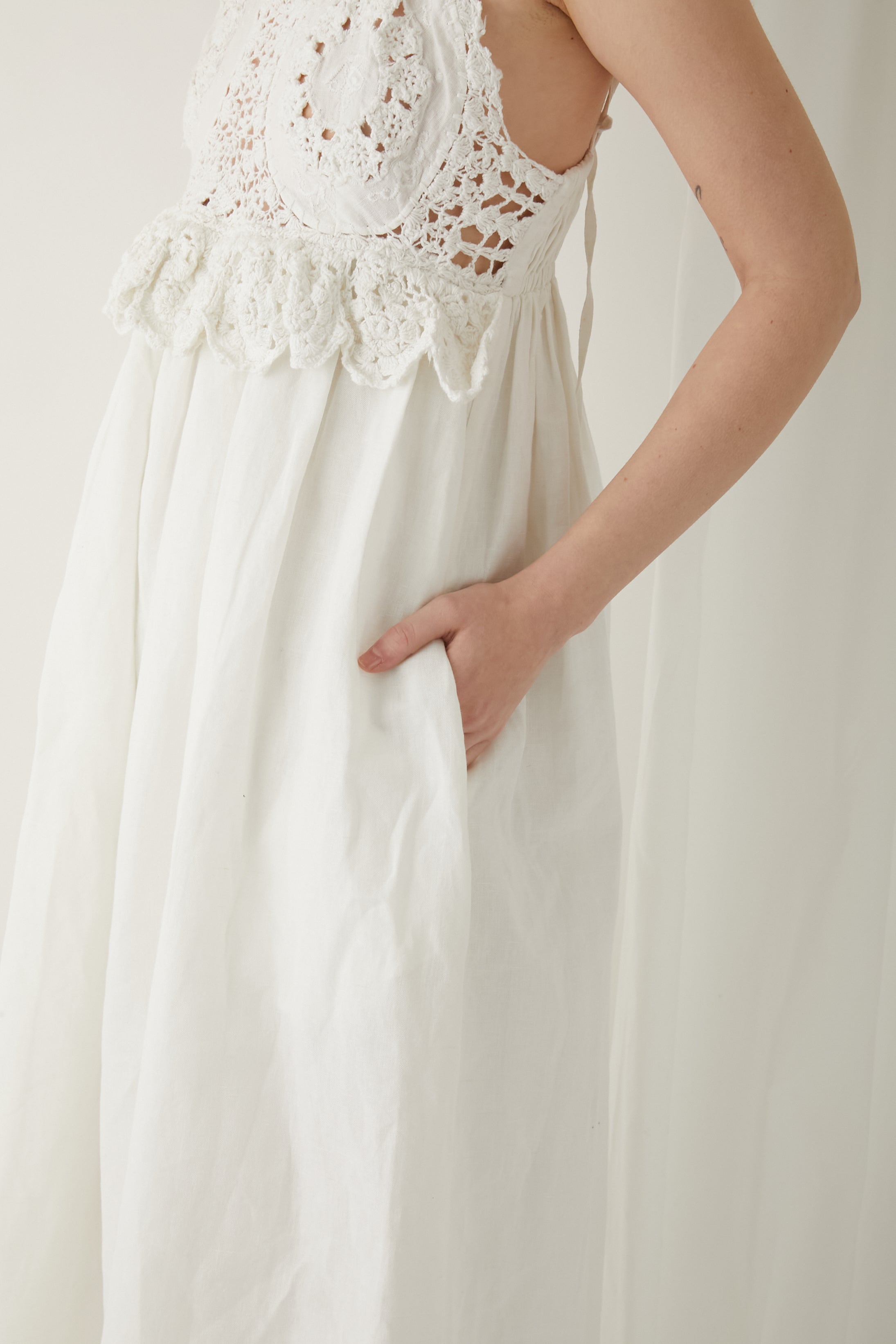 hand crochet dress │ WHITE